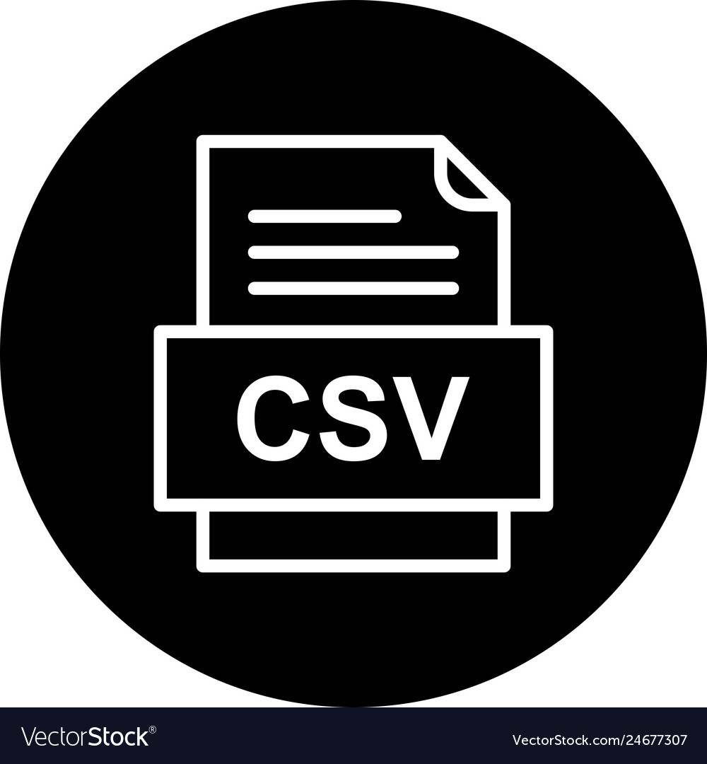Csv file document icon