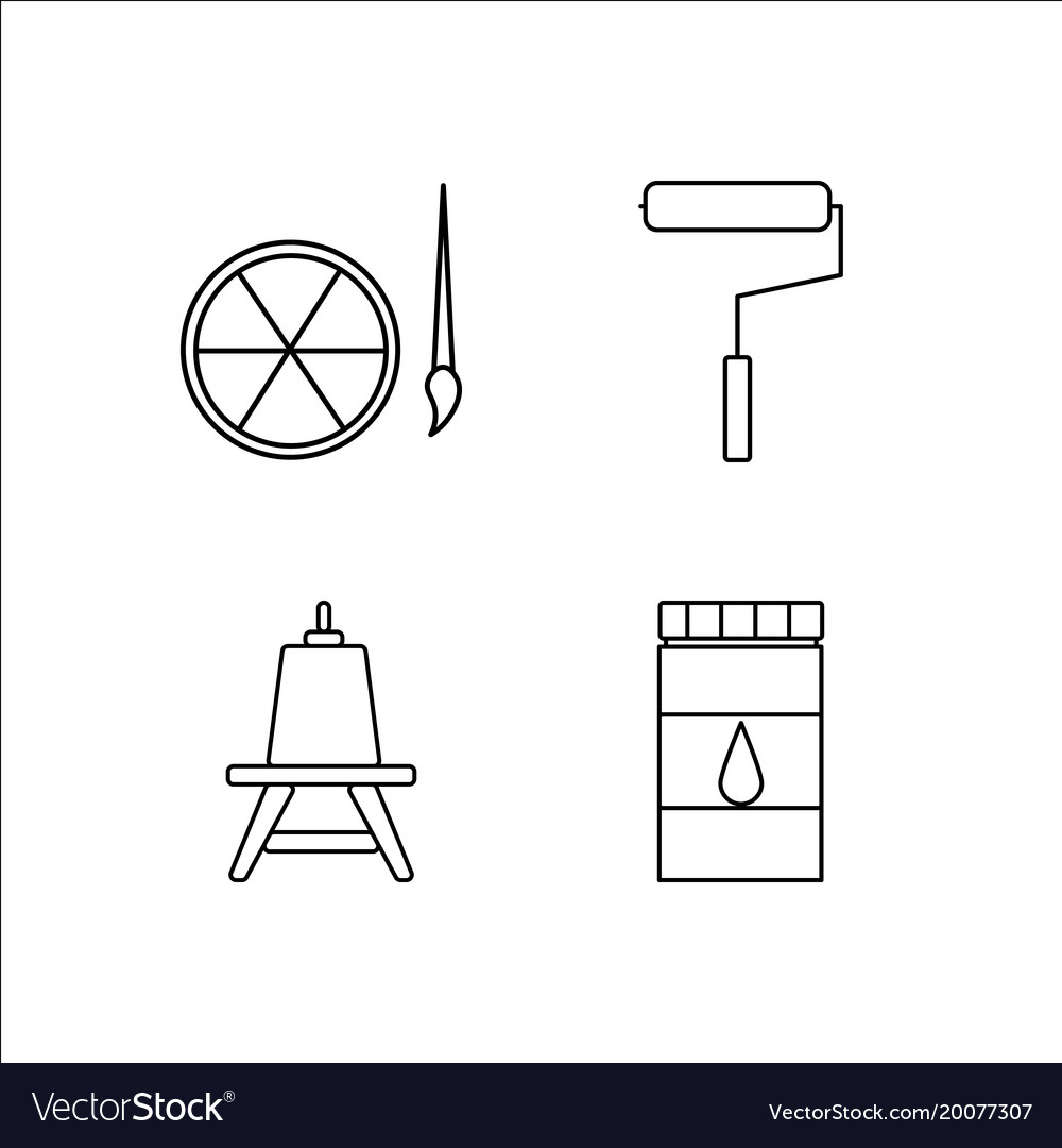 Design und Studio einfache lineare Icon-Setsimple
