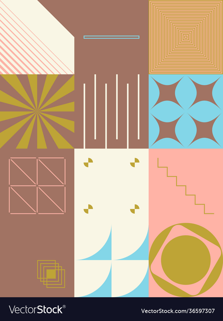 Digital design abstract pattern vector image Digital design abstract pattern
