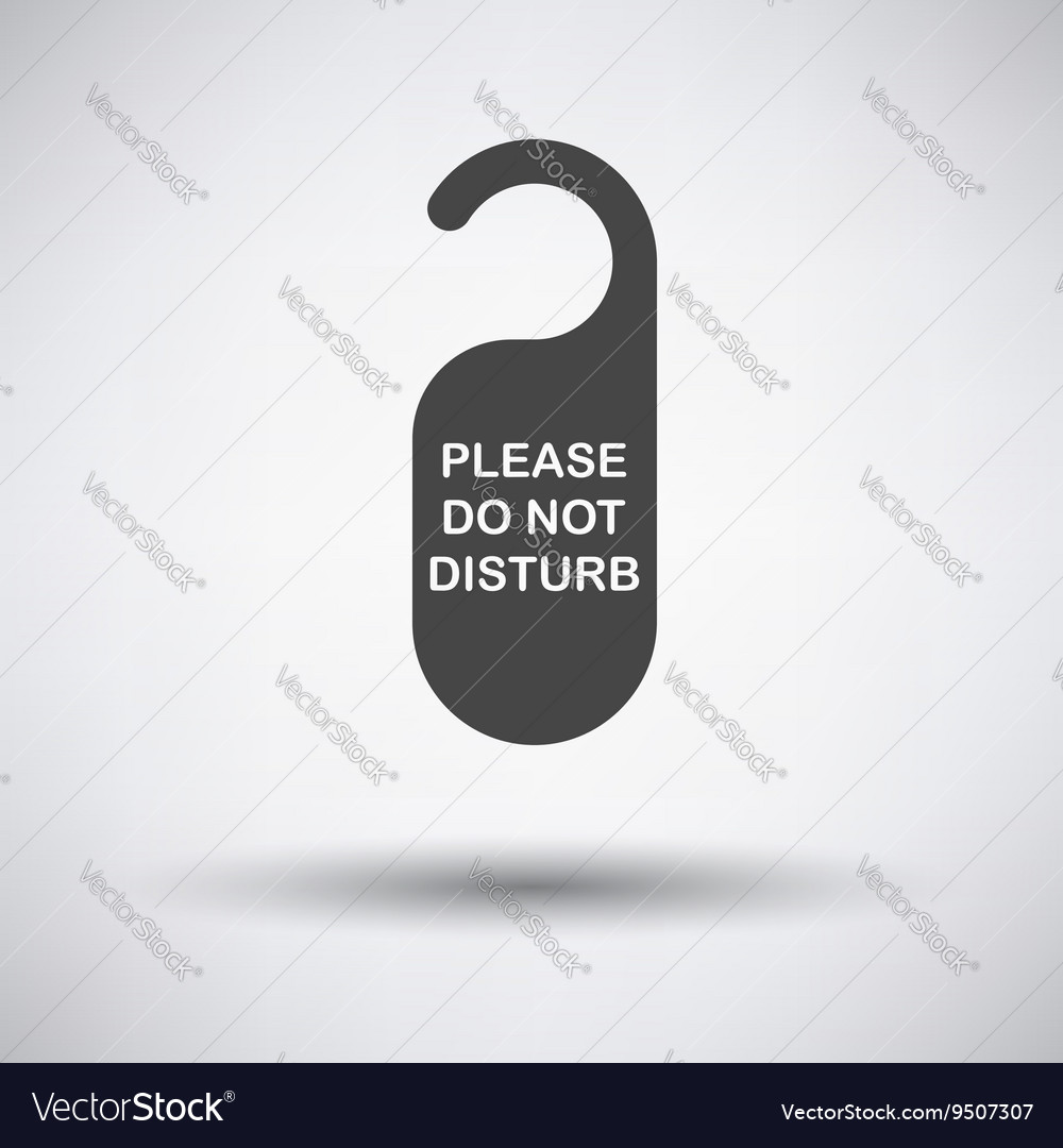 Dont disturb tag icon Royalty Free Vector Image