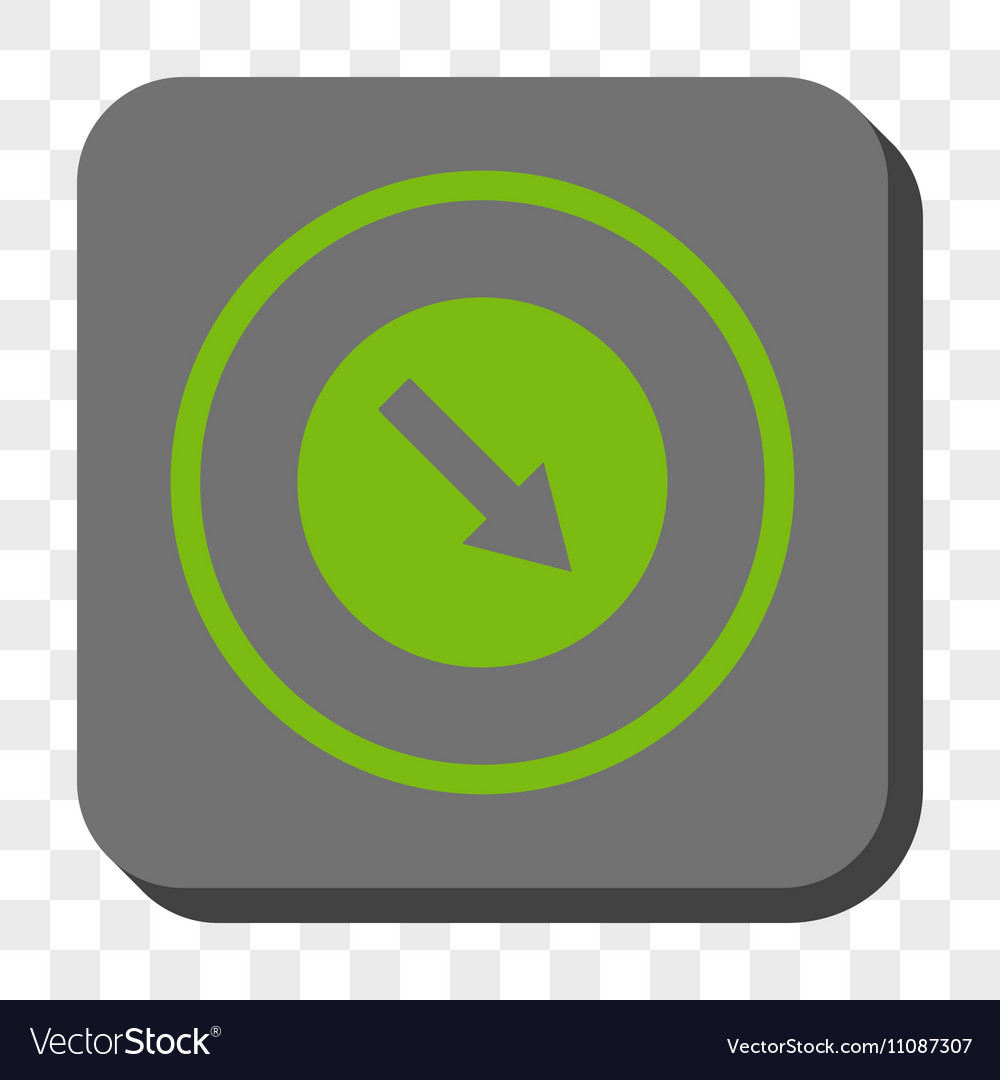 Down-right rounded arrow square button