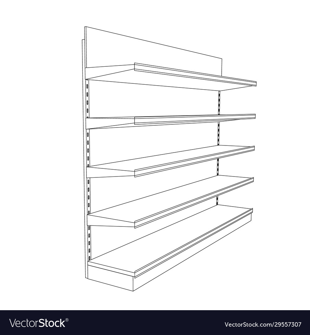 Empty showcase outline