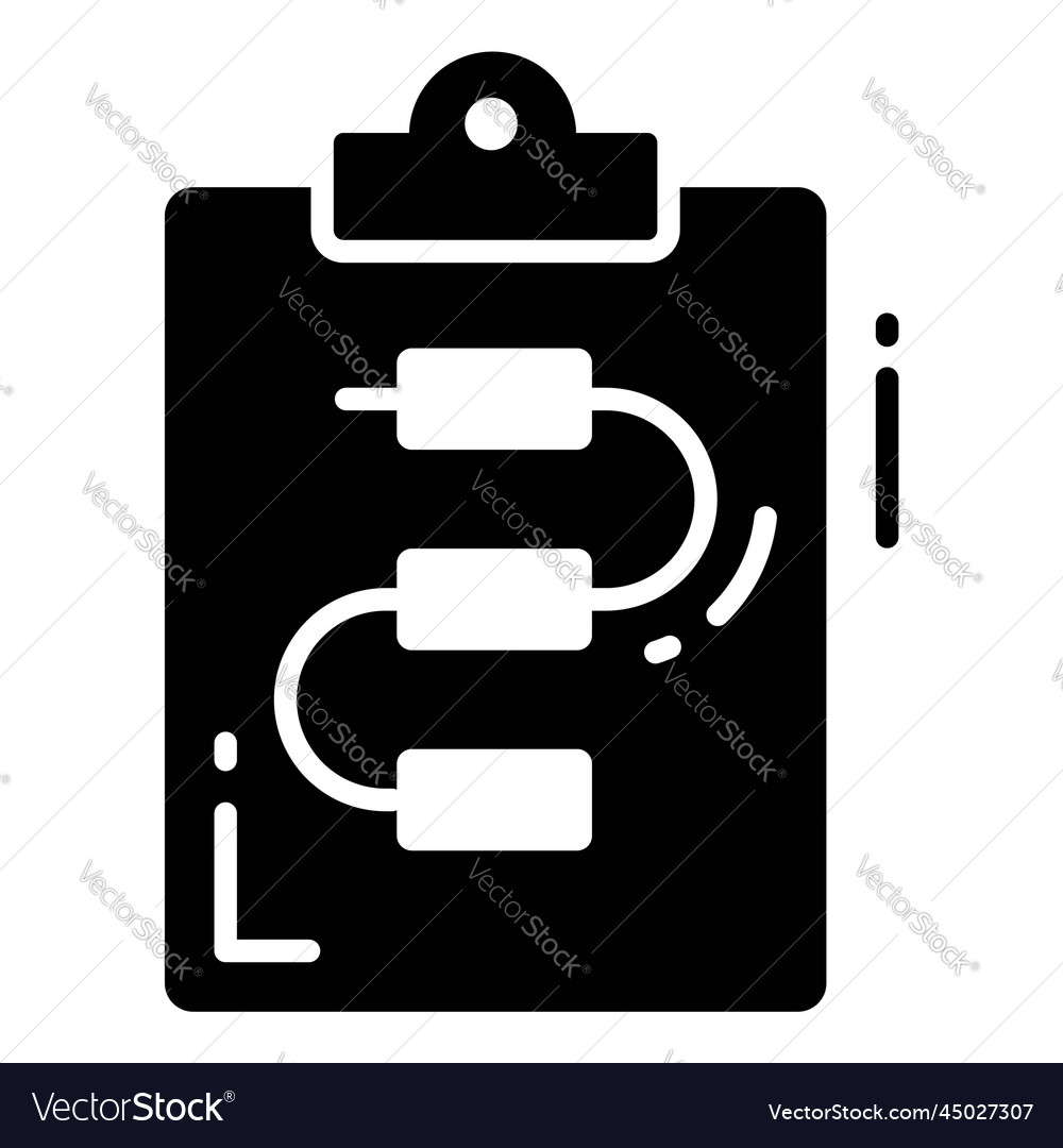 Flowchart icon for graphic and web design