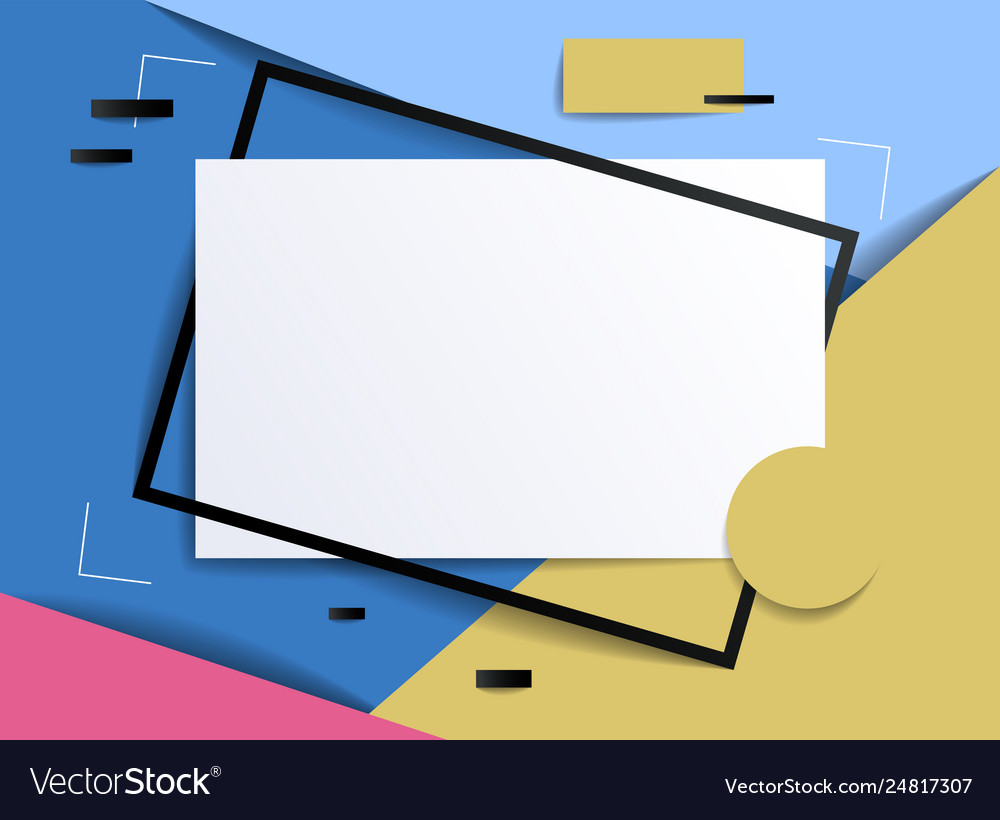 Frame with copy space for text design template vector image Frame with copy space for text design template