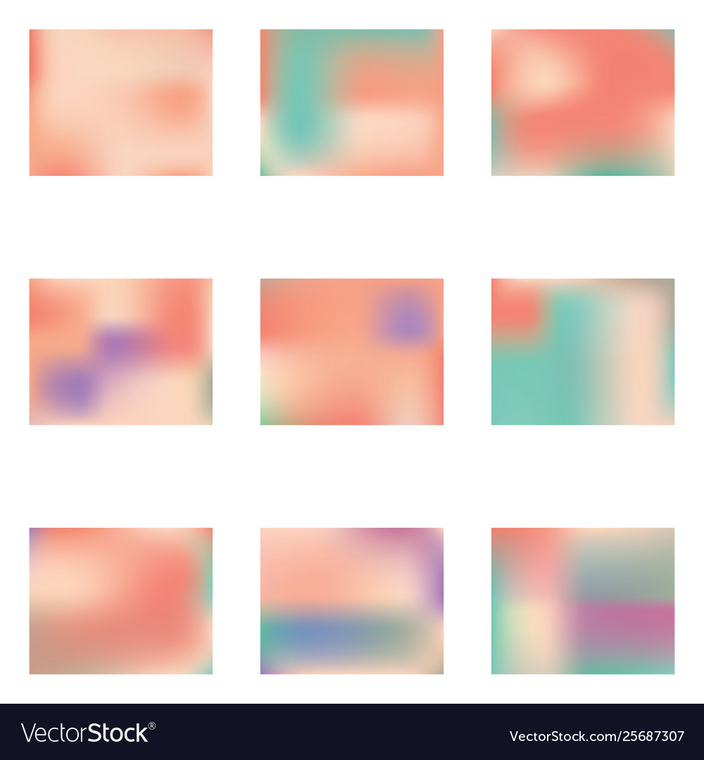 Gradient mesh painted in different colors