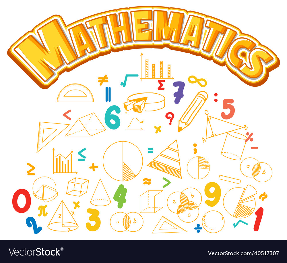 Mathematics font icon with formula