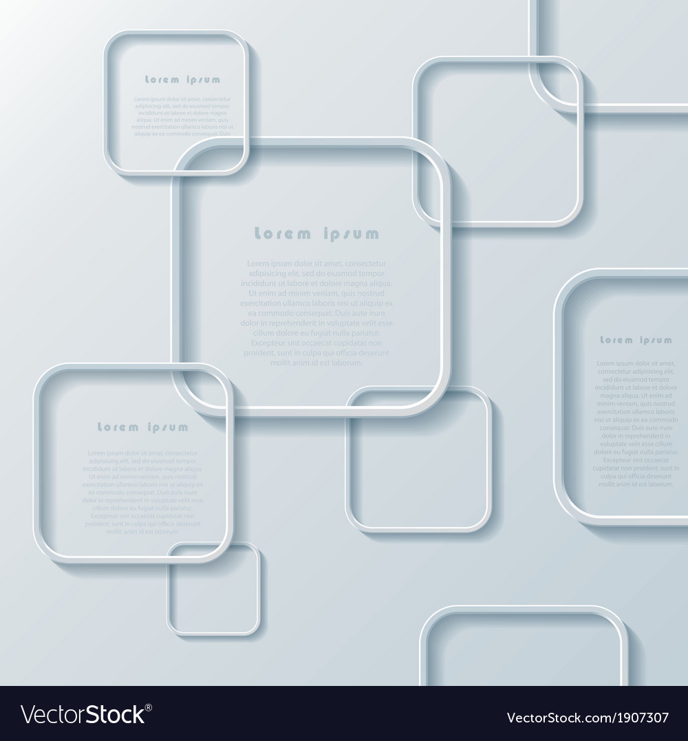 Modern abstract design with squares