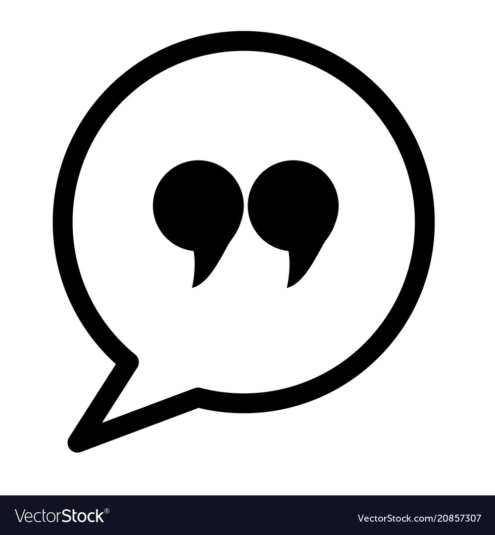 Download Quote Icon On White Background Quotation Mark Vector Image