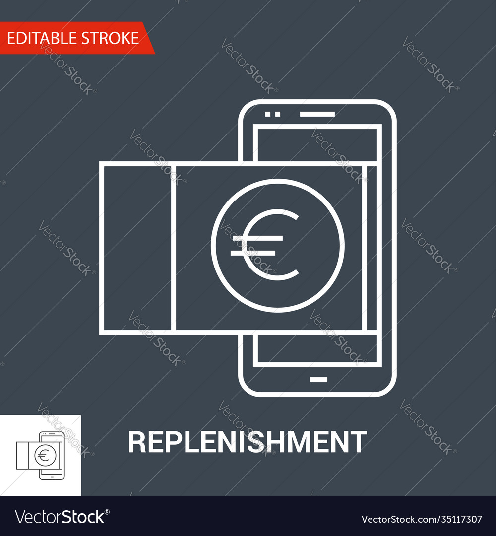 Replenishment icon thin line