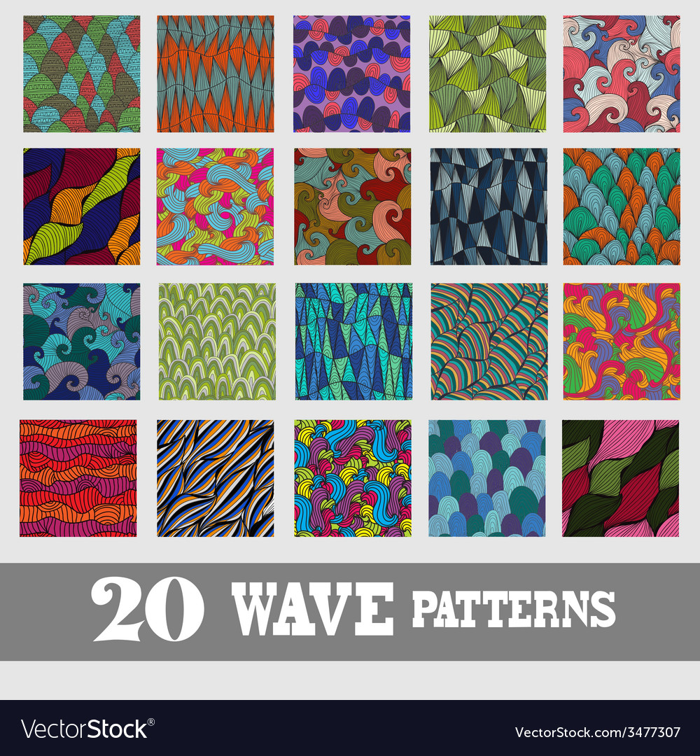 Seamless patterns set