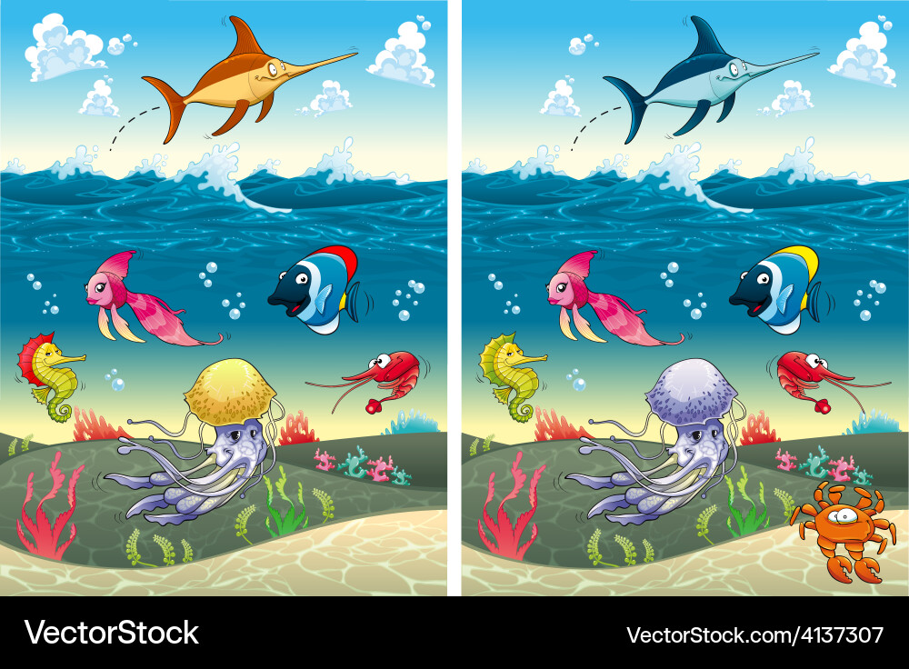 Custom Differences Image Spot differences Royalty Free Vector Image - VectorStock