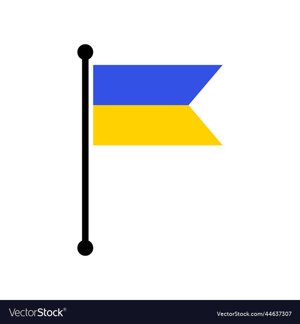 Ukrainian flag map pointer layout simple Vector Image Ukrainian flag map pointer layout simple