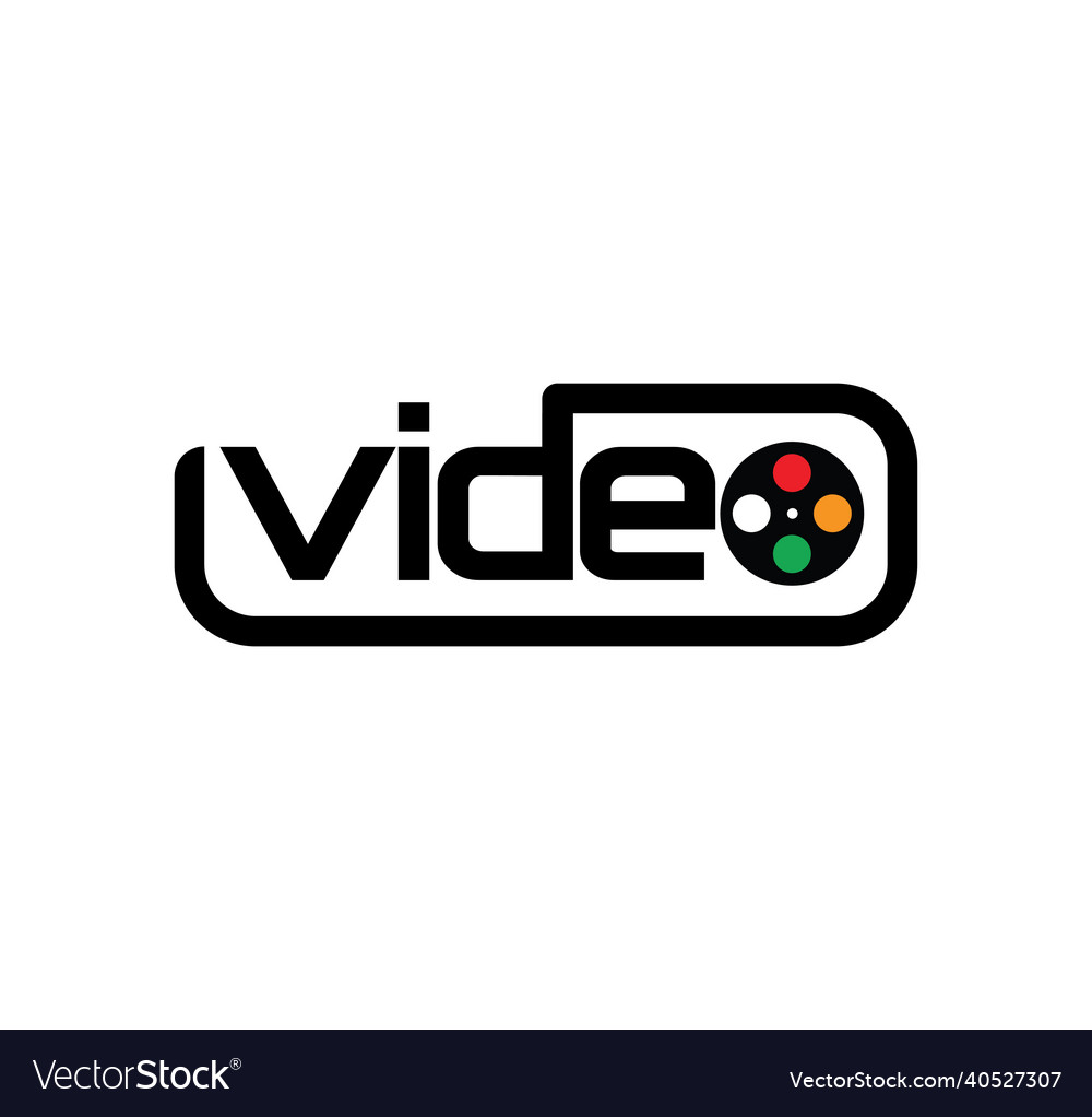 Video logo design Royalty Free Vector Image - VectorStock