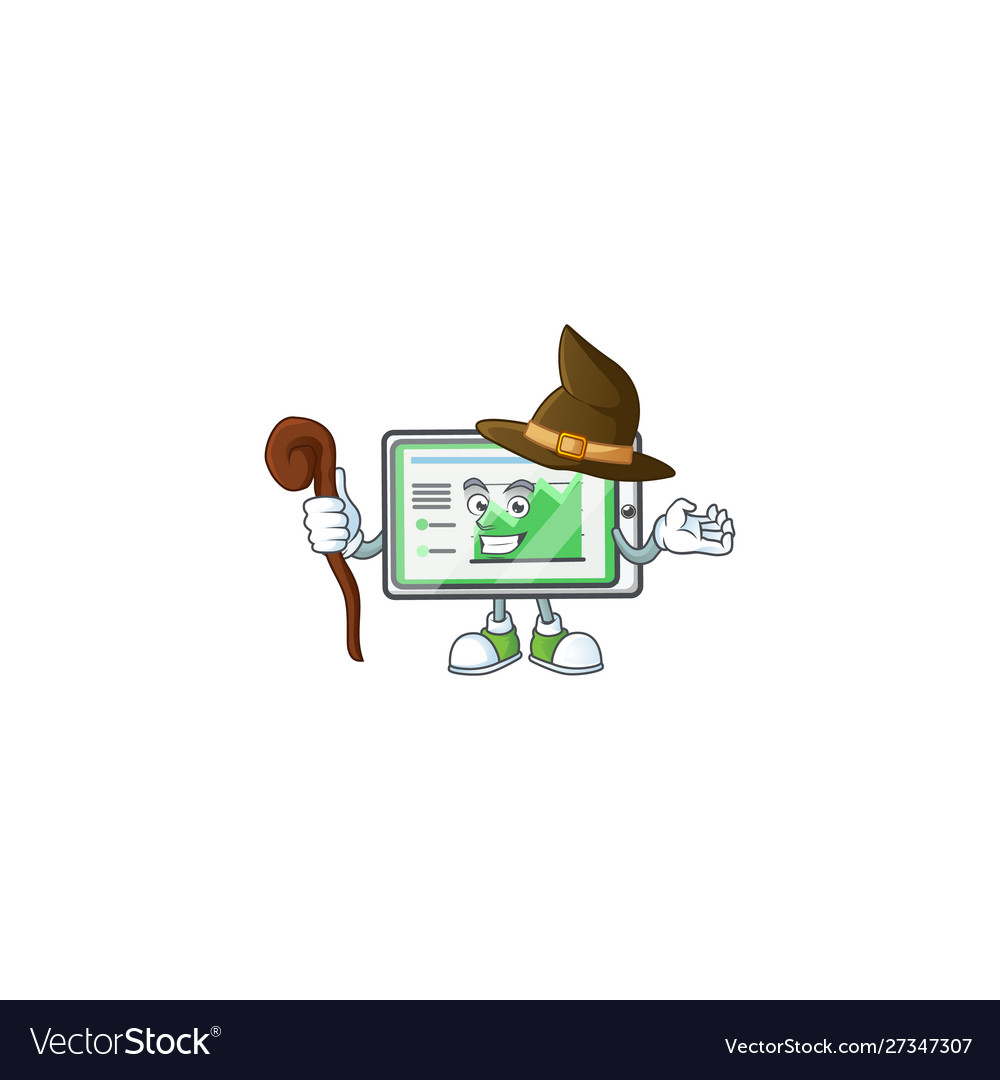 Witch up chart horizontal table shape character