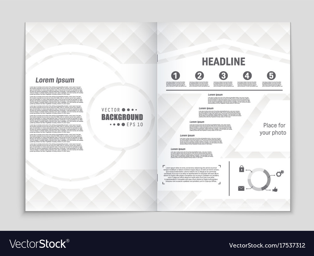 Abstract layout background set for art