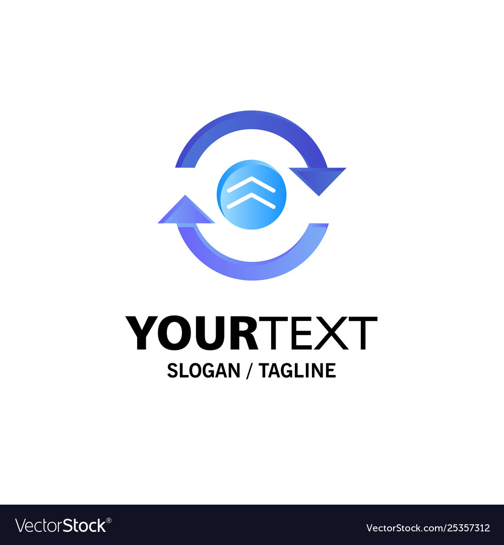 Arrow refresh reload computing business logo vector image Arrow refresh reload computing business logo