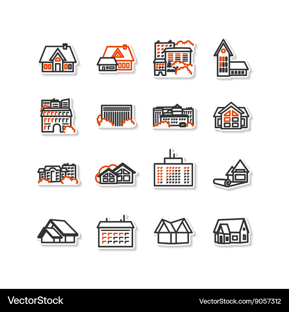 Buildings Royalty Free Vector Image - VectorStock