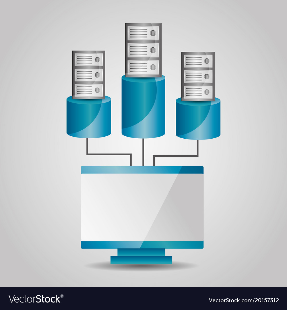 Computer and data base server sharing
