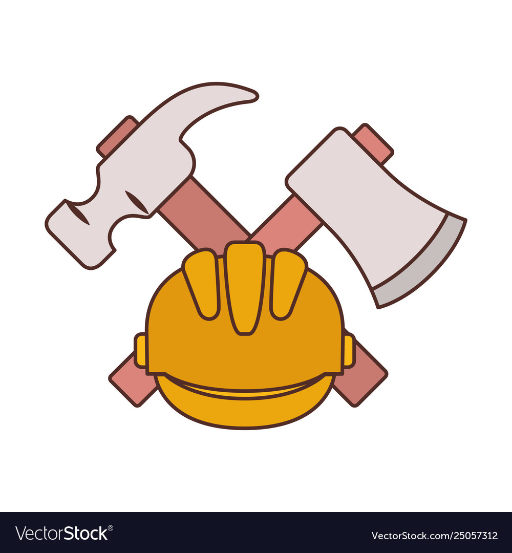 Construction tools isolated icon