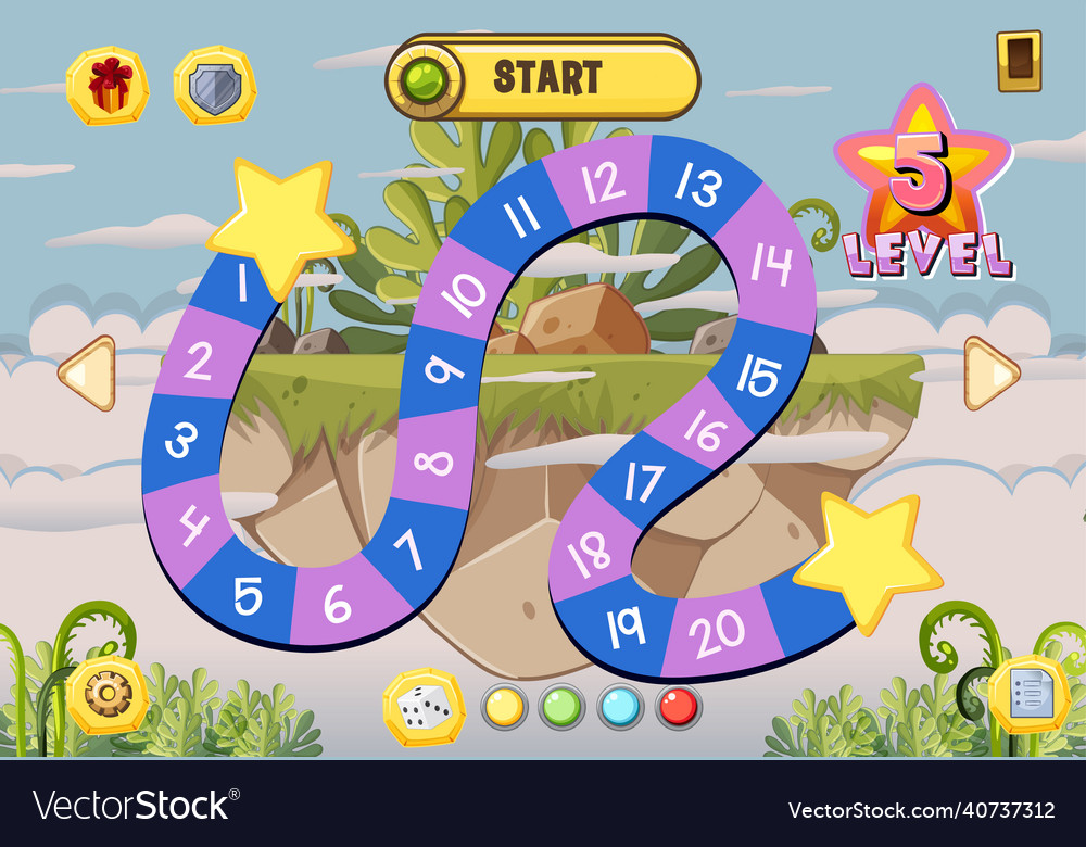 Counting number game template for kid