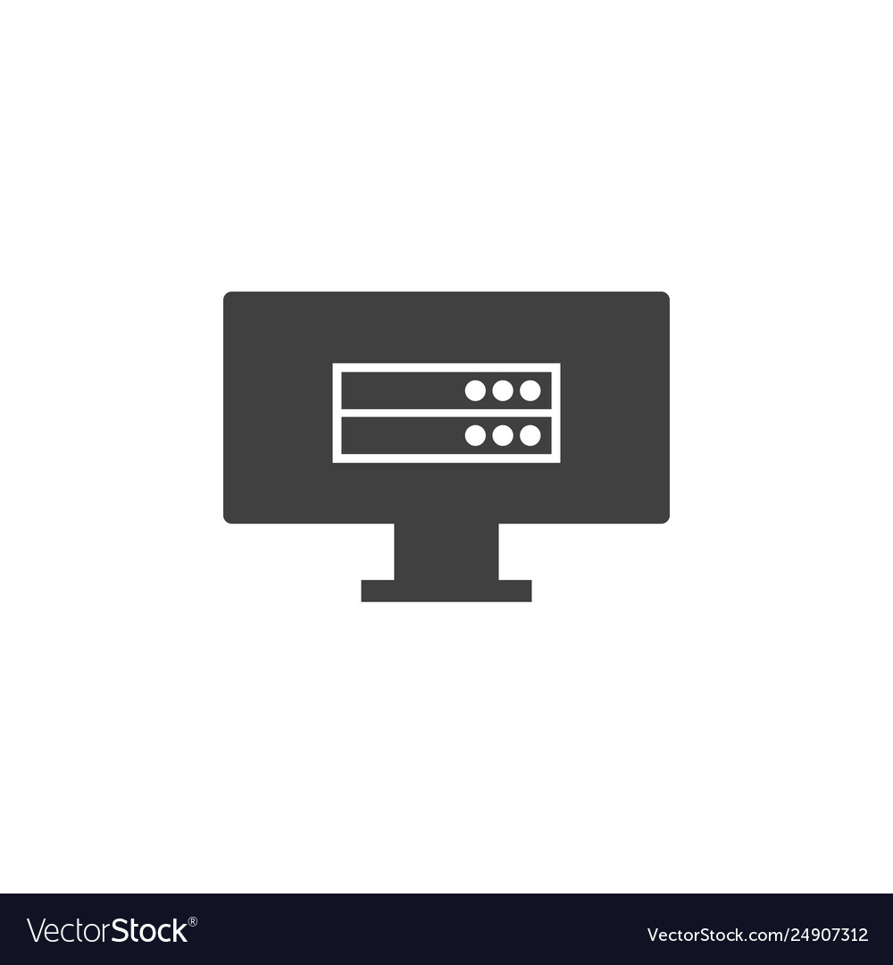 Datenbank-Server-Symbolelementdaten vector image Datenbank-Server-Symbolelementdaten