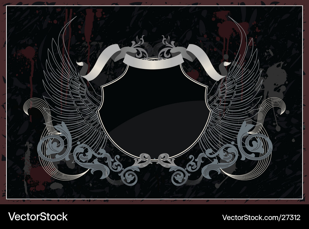 Heraldic shield Royalty Free Vector Image - VectorStock