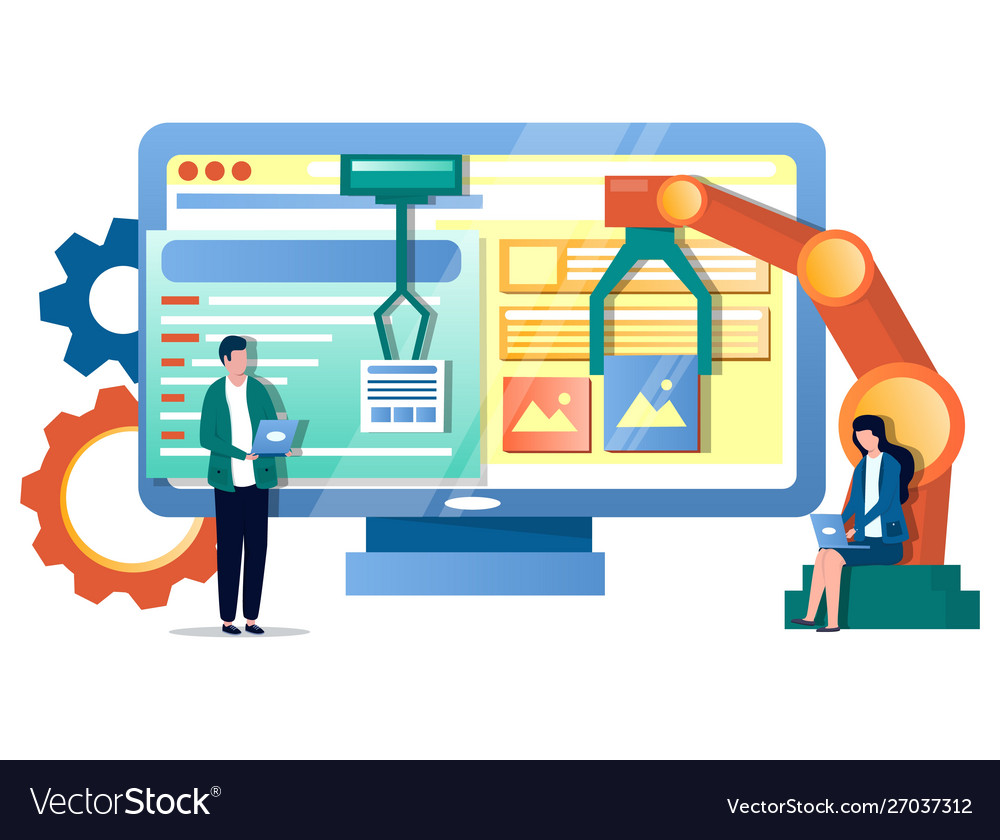 Concept Of Automation Testing Stock Vector Illustrati - vrogue.co