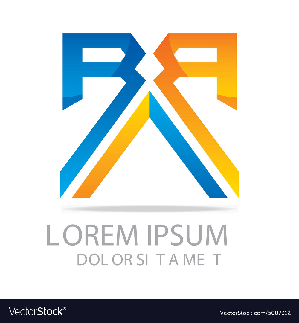 Letter r abstract Royalty Free Vector Image - VectorStock