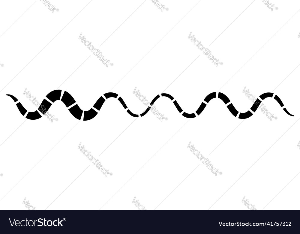 Line stripe element with distorted deformed effect