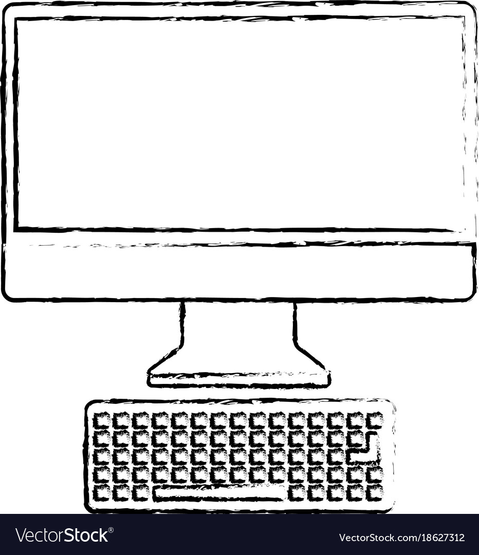 Monitor computer keyboard technology device screen