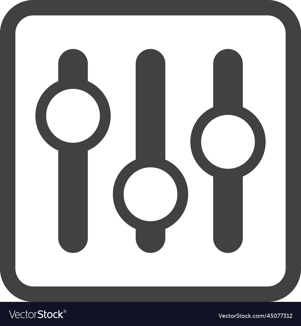 Push button for machine in minimal style