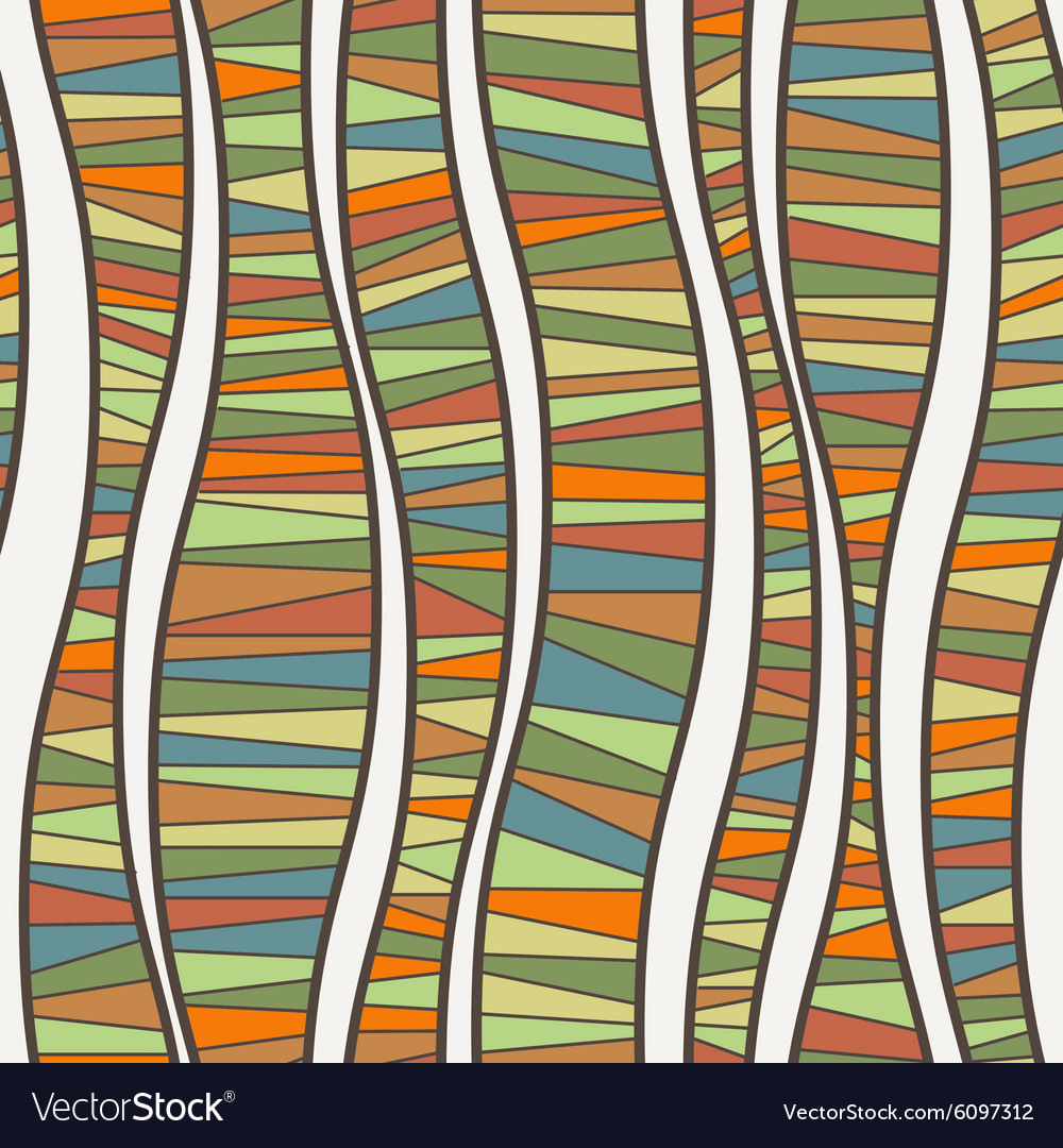 Seamless pattern of wavy lines