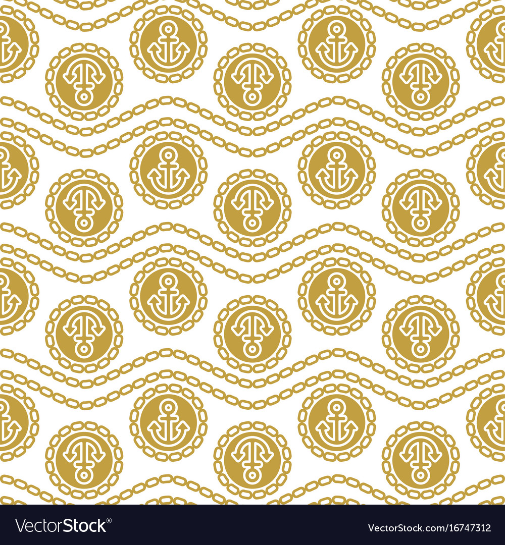 Seamless pattern with anchors ongoing backgrounds