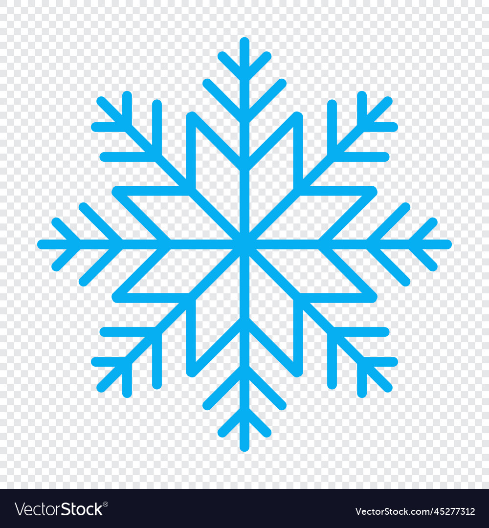 Snowflake icon simple vector image Snowflake icon simple