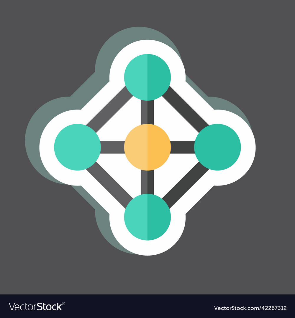 Sticker deep learning suitable for data analytics Vector Image Sticker deep learning suitable for data analytics