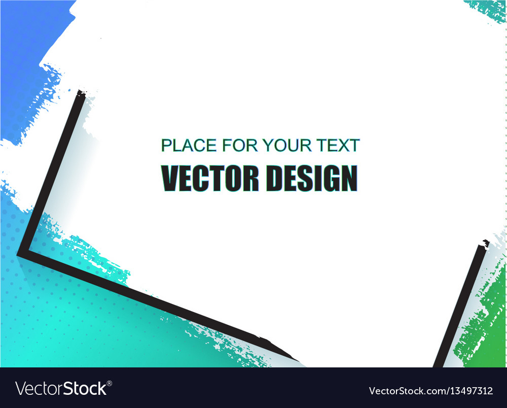 Universal Banner Frame And Place For Text Vector Image