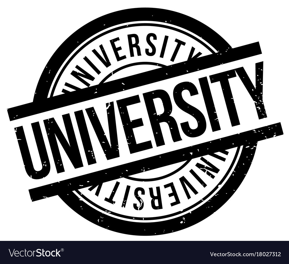 University rubber stamp