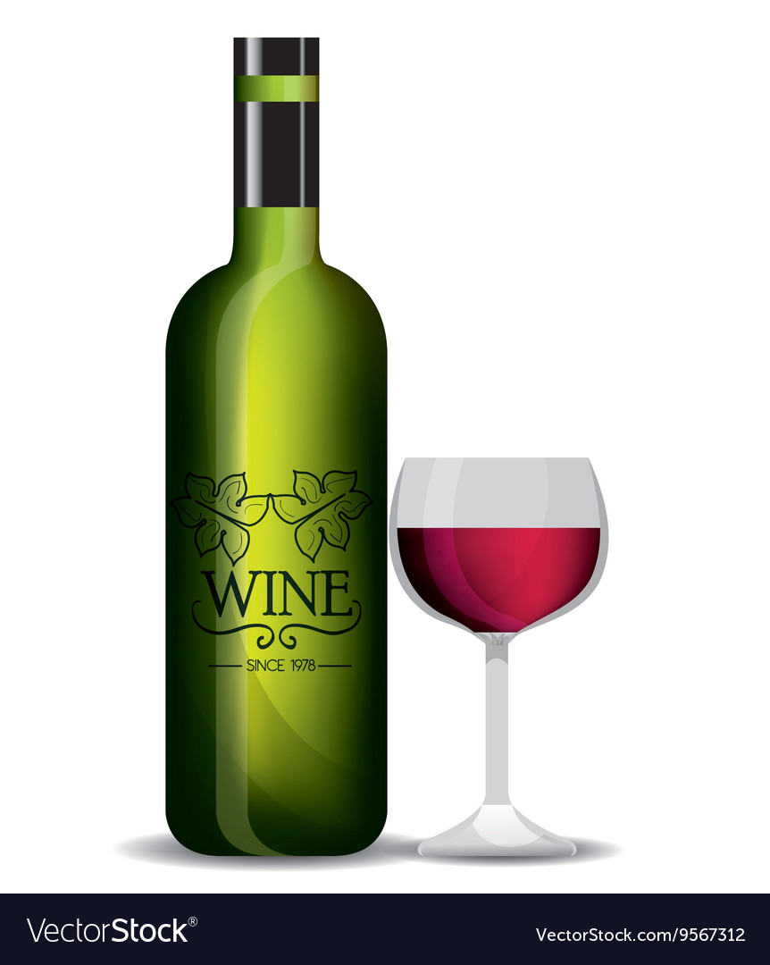 Weinshop Vorlage isolierte Icon Design