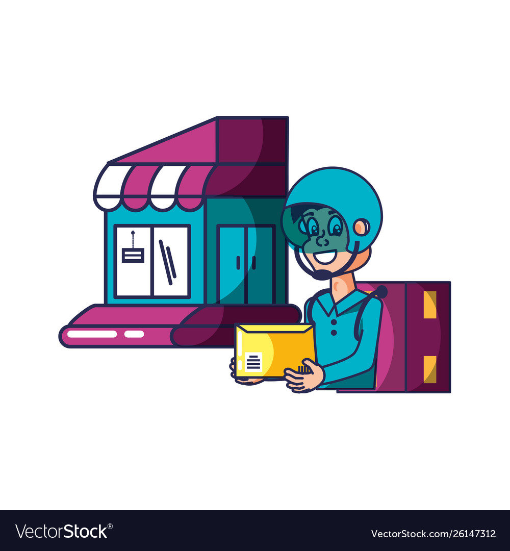 Worker delivery service with envelope and store