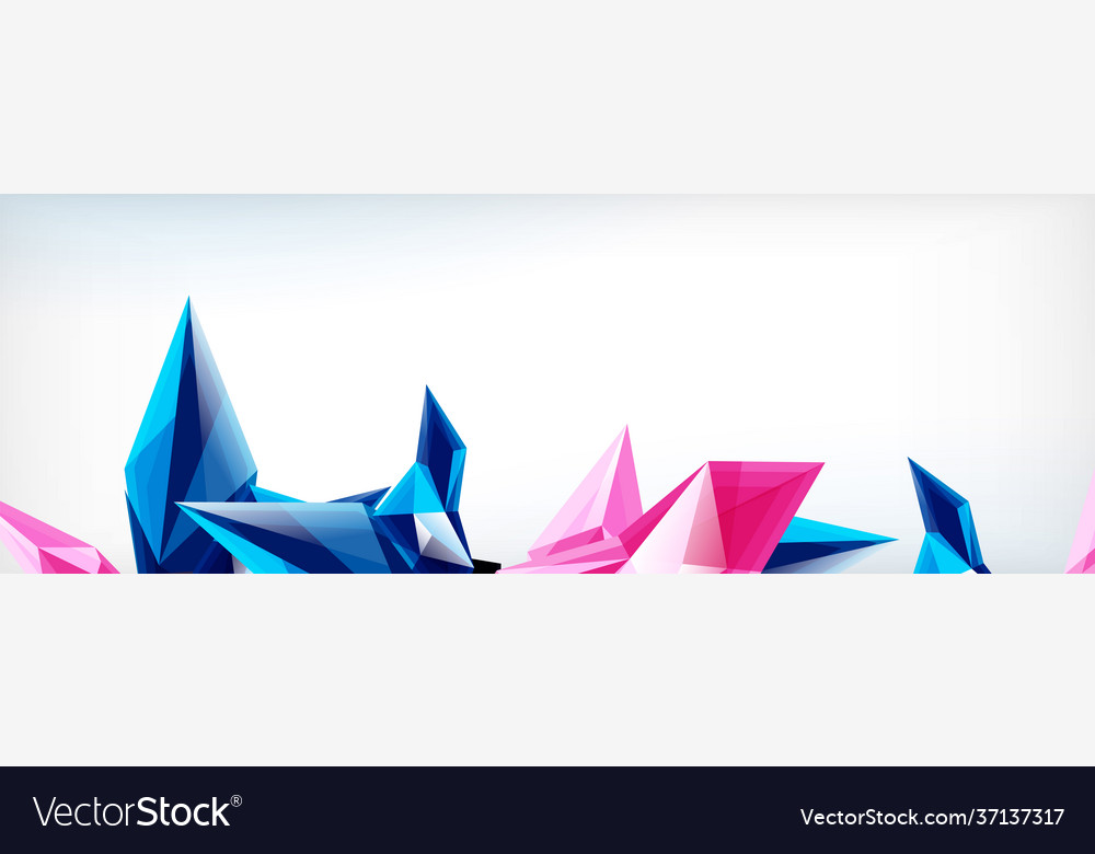 3d triangles and pyramids abstract vector image 3d triangles and pyramids abstract