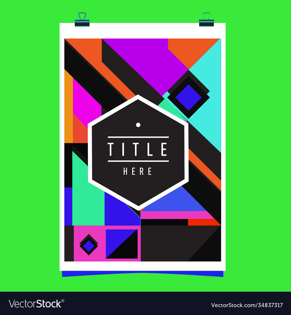 Abstract colorful geometric pattern background vector image Abstract colorful geometric pattern background