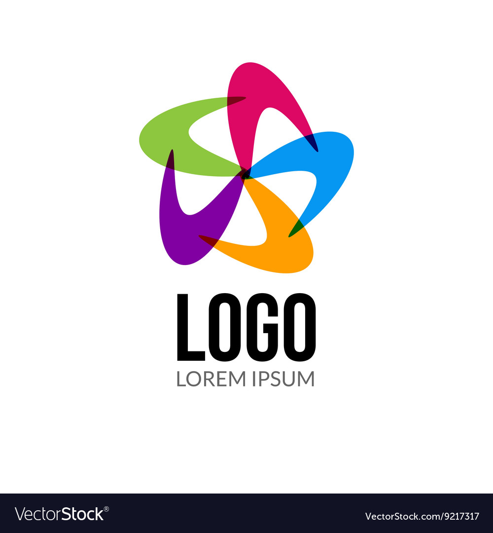 Abstract logo template layout