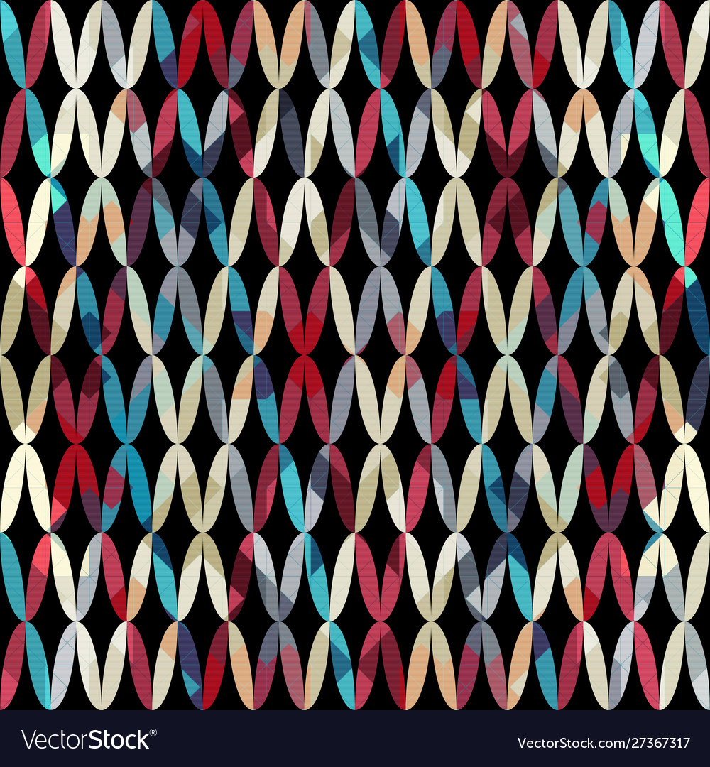 Abstract seamless pattern with city elements