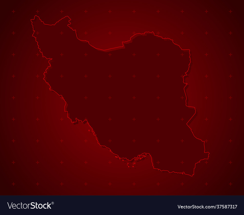 Kreative Karte iran gemacht Schattenland Vorlage