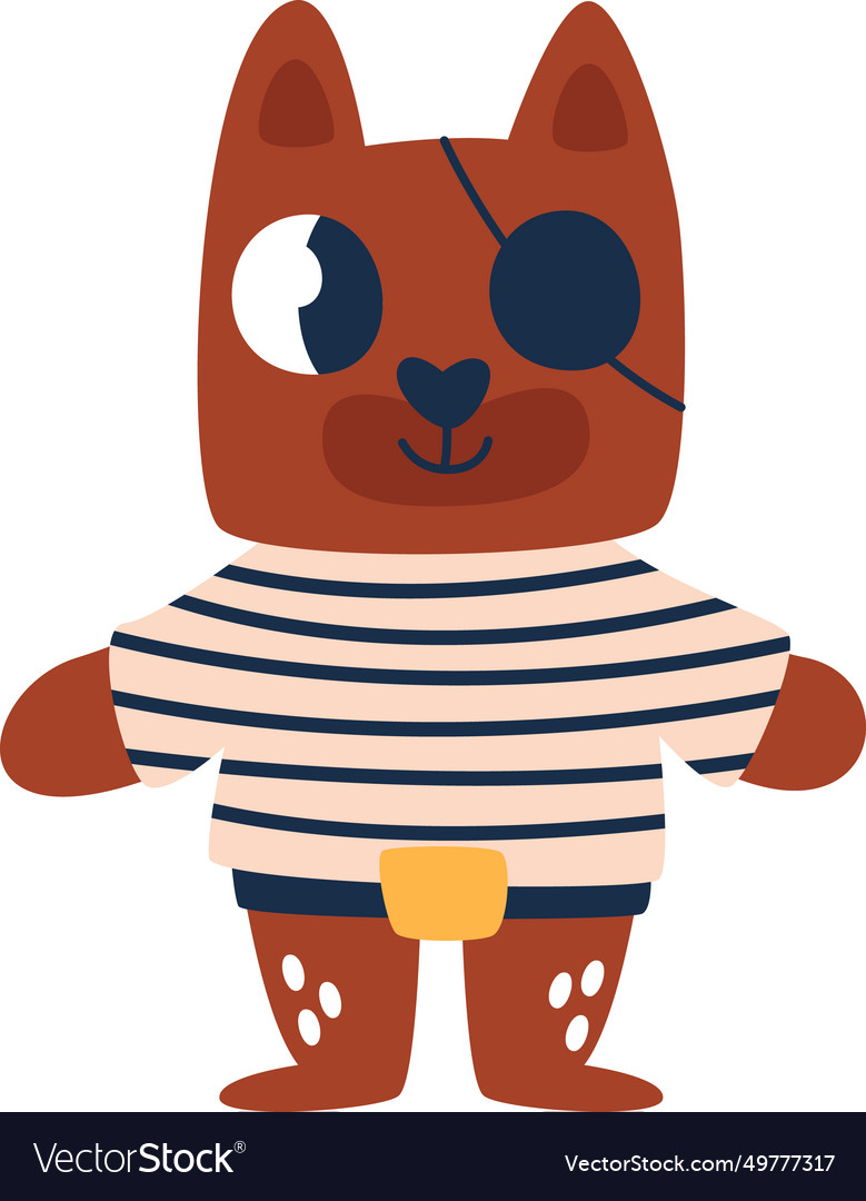Dog pirate character