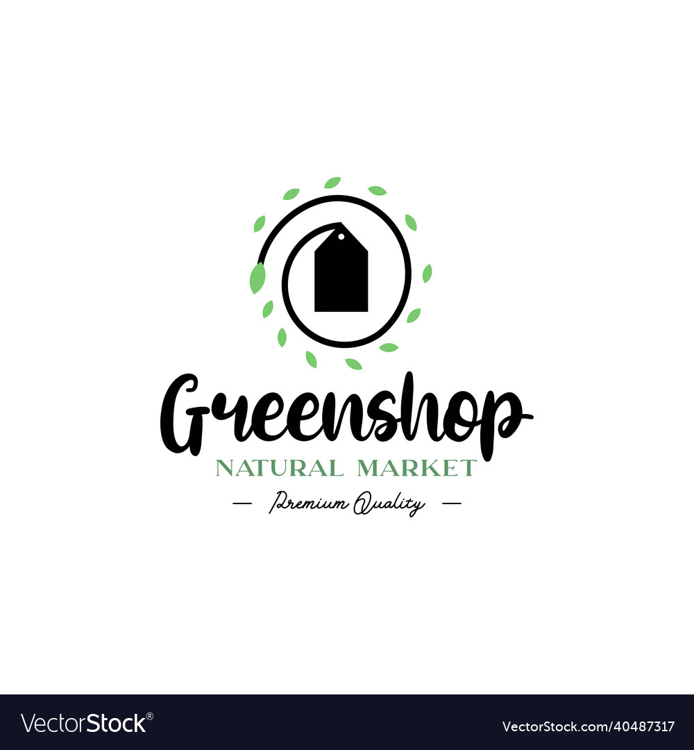 Green shop logo