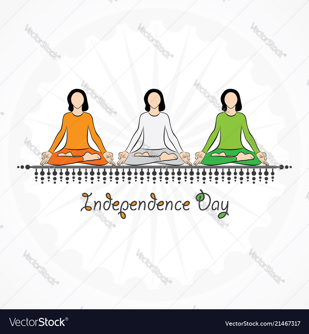 Indian independence day concept background