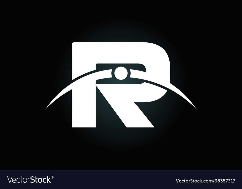 Initial r letter logo with creative modern vector image Initial r letter logo with creative modern