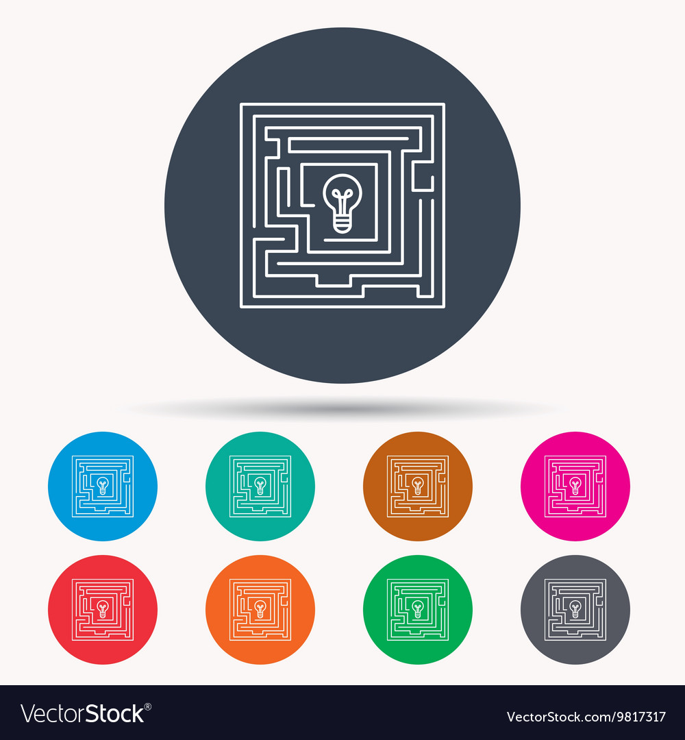 Labyrinth icon problem challenge sign