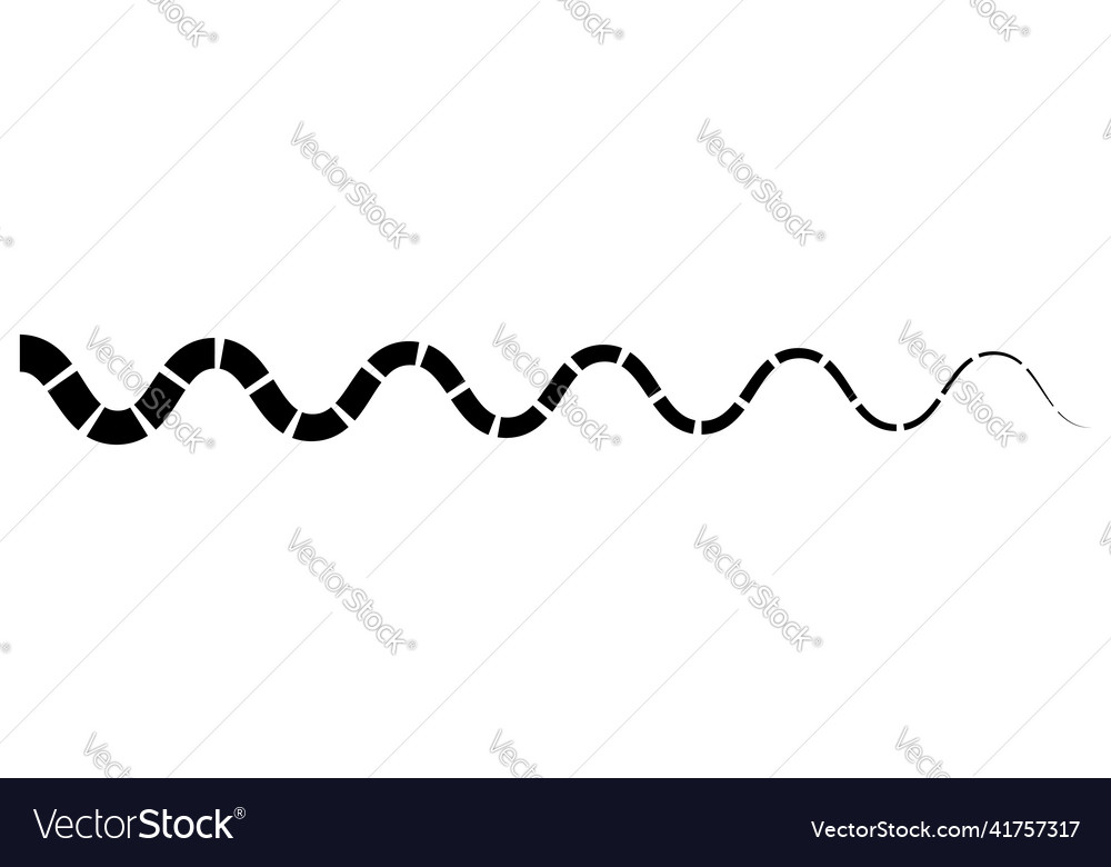 Line stripe element with distorted deformed effect